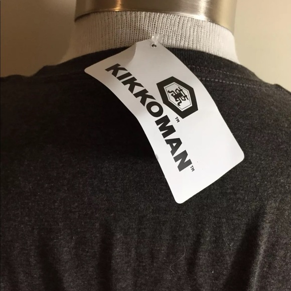 New KIKKOMAN Soy Sauce Men's T-Shirt Size L Gray - Picture 5 of 7